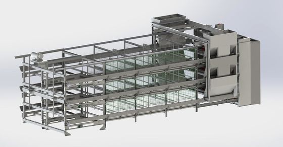 Stahlrahmen Eierschicht Hühnerkäfig OEM Hühner Hühnerkäfig