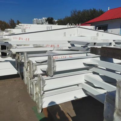 Gemaltes Stahlbalkenlager Prefab Stahllagergebäude CE-Zertifikat