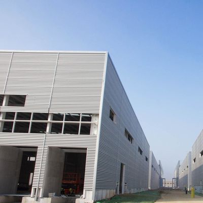 Gemaltes Stahlbalkenlager Prefab Stahllagergebäude CE-Zertifikat