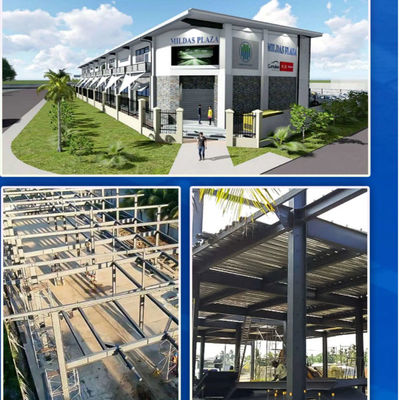 Bau moderner Stahlhalle Wasserdichte Stahlkonstruktion