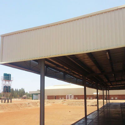 Ökofreundliche Stahlkonstruktion Gebäude ODM Metall Garage Gebäude Galvanisiert