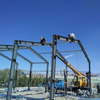 Industrielle Viehzucht Stahlkonstruktion Bauernhof Haus Verwendung Farbplatten