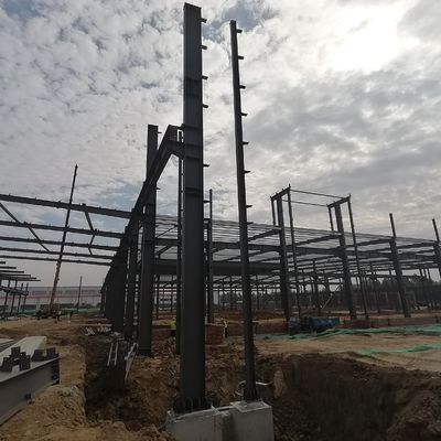 Erdbebenbeständige Stahlkonstruktion Lagerbau Abschnitt H