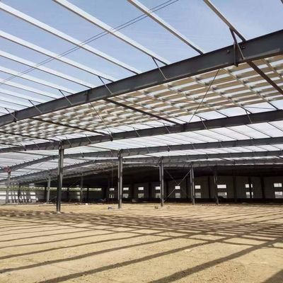 PVC-Fenstervorgefertigtes Lager Gebäude Schweißstahlkonstruktion Lager OEM