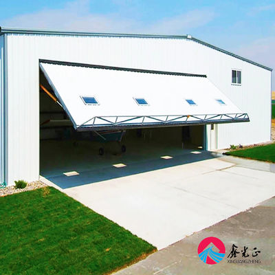 Vorgefertigtes Stahllagergebäude mit gemalten Purlinstrukturen