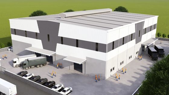Modulärbau Stahlhänger Hochintensität OEM Stahlbau