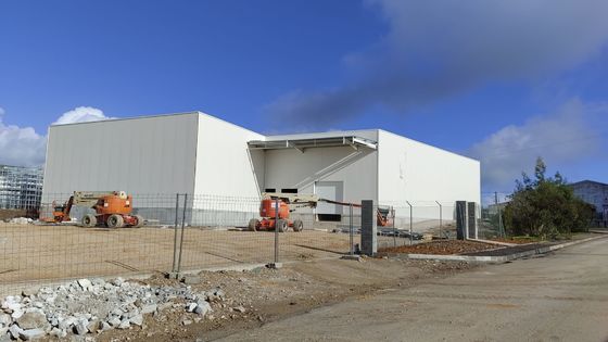 Stahlkonstruktion auf Maßstab Lagerhaus Industriefertigbauten Metall