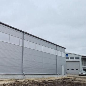 Schnellbau Stahlkonstruktion Lagerhaus Umwelt Bürogebäude