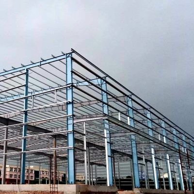 PVDF/PTFE/PVC beschichtete Stahlkonstruktion Werkstatt Gebäude mit Kranhebefähigkeit