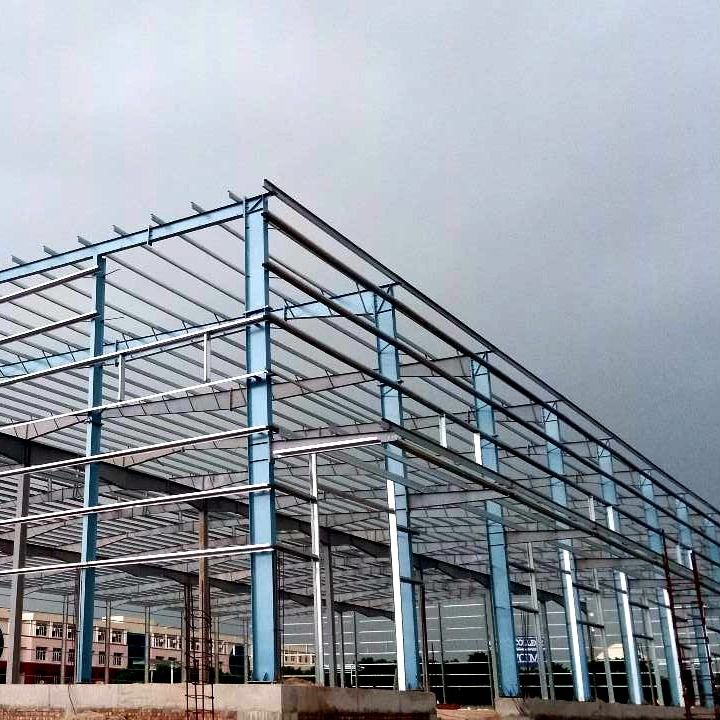 PVDF/PTFE/PVC beschichtete Stahlkonstruktion Werkstatt Gebäude mit Kranhebefähigkeit