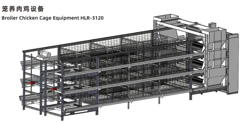 ISO Broiler Hühnerkäfig-System 1